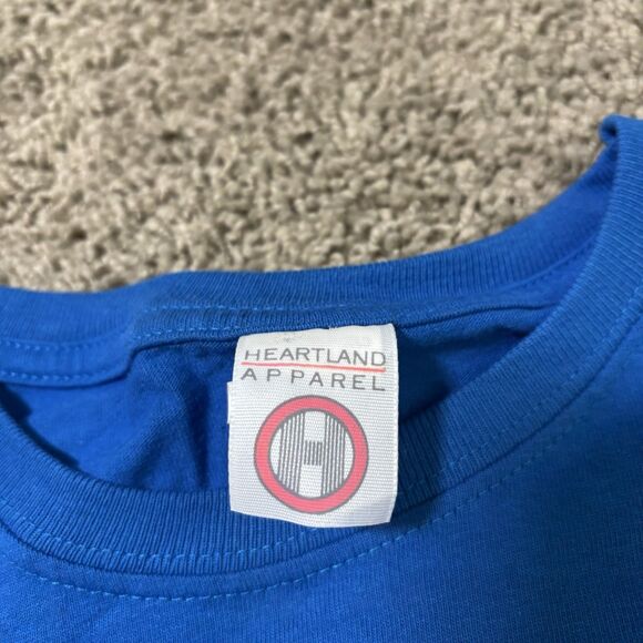 Vintage Heartland Apparel Puppy Dogs Graphic T-Shirt Adult One Size Blue Cottage - Picture 4 of 8